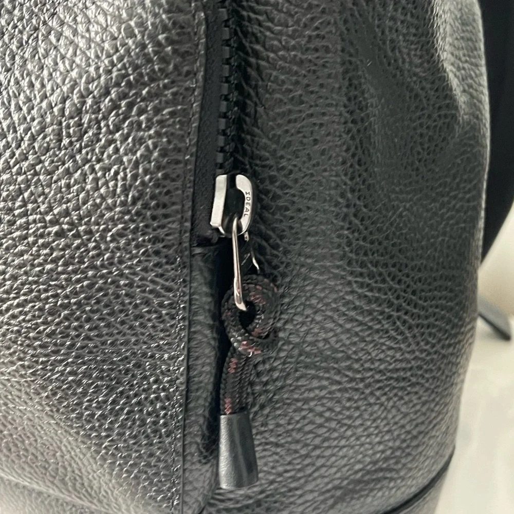 Coach Black Leather Men's Backpack